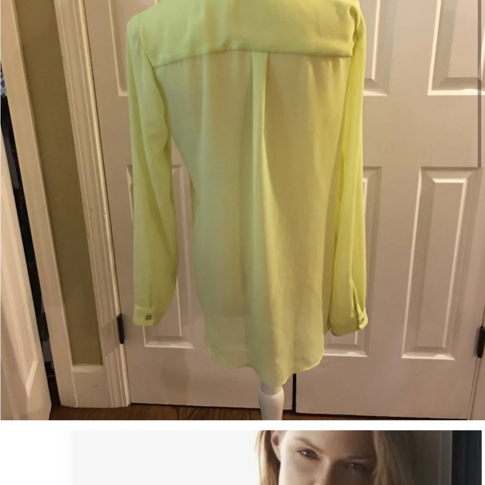 Velvet the brand sheet yellow button up - Picture 6 of 6